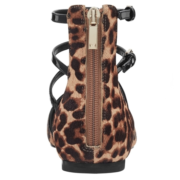 Sassy Strappy Marc Fisher Ltd Animal Print Flats - Picture 6 of 8